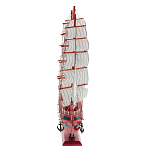 Декоративная модель деревянного красного парусника в подарочной упаковке With The low варинант исполнения - 2 | Loft Concept в Омске