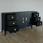 Большой Комод-буфет Elsa Dreams Black с ящиками варинант исполнения - 6 | Loft Concept в Омске