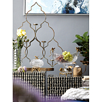 Конфетница прозрачная стеклянная на бронзовых ножках в виде морских коньков с крышкой в виде ракушки Eden Garden варинант исполнения - 6 | Loft Concept в Омске