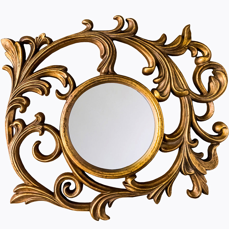 Зеркало настенное с рамой цвета античная бронза Classic Ornament Mirror Античная Бронза Зеркало в Омске | Loft Concept 