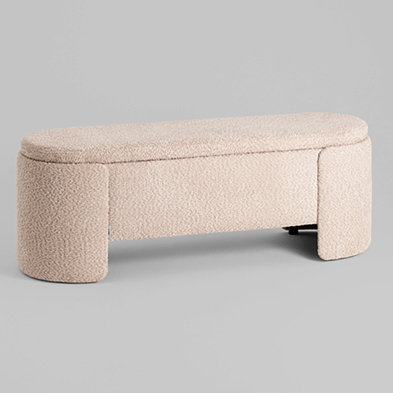 Банкетка Taks с местом для хранения букле капучино Бежевый в Омске | Loft Concept 