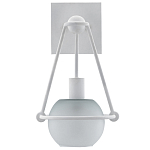 Бра белое с матовым стеклянным плафоном в форме шара White Lighthouse варинант исполнения - 3 | Loft Concept в Омске