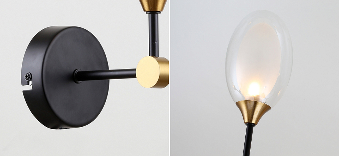 Бра с плафоном из двойного стекла BUBBLE CHANDELIER Бра с плафоном из двойного стекла BUBBLE CHANDELIER - Loft-Concept в Омске