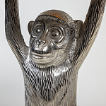 Столик с подстольем в виде обезьянки Bombay Nickel варинант исполнения - 4 | Loft Concept в Омске