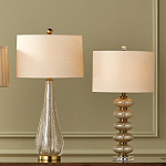 Настольная лампа с фактурным стеклянным корпусом Glamorous Pommel варинант исполнения - 4 | Loft Concept в Омске