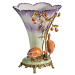 Ваза с цесарками из фарфора с бронзовыми элементами Garden of Eden варинант исполнения - 3 | Loft Concept в Омске