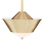 Подвесной светильник светодиодный конусообразный Сone Shaped Gold Pendant варинант исполнения - 2 | Loft Concept в Омске