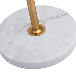 Торшер с мраморным столиком и золотым плафоном Ezio Floor Lamp варинант исполнения - 4 | Loft Concept в Омске