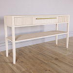 Дизайнерская Консоль с полкой и ящиком Primo Светлый дуб варинант исполнения - 2 | Loft Concept в Омске