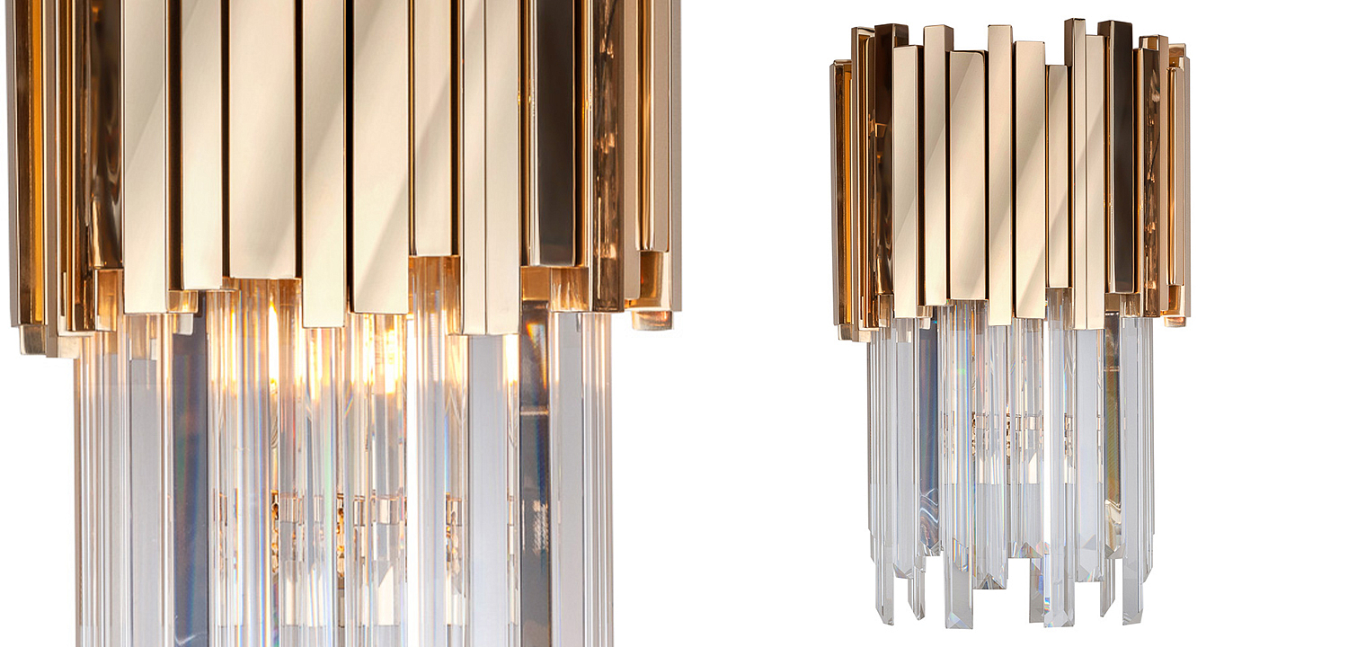Бра Luxxu Modern Cascade Wall Lamp Gold 40 Бра Luxxu Modern Cascade Wall Lamp Gold 40 - Loft-Concept в Омске