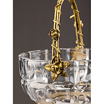 Конфетница с бронзовой ручкой и фарфоровой птичкой на крышке Eden Garden варинант исполнения - 6 | Loft Concept в Омске