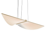 Люстра в виде распахнутых крыльев из тонких металлических планок Flight of Freedom варинант исполнения - 1 | Loft Concept в Омске