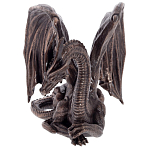 Декоративная статуэтка Дракон Dark Bronze Winged Dragon Statuette варинант исполнения - 2 | Loft Concept в Омске