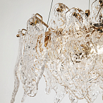 Люстра с декором из текстурированного стекла Textured Glass Chandelier 6 варинант исполнения - 2 | Loft Concept в Омске