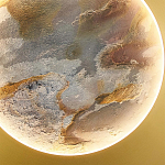 Бра в форме диска цвета латунь Brass Borders варинант исполнения - 2 | Loft Concept в Омске