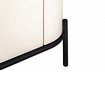 ТВ-тумба белая с чёрной столешницей с 2-мя дверками и ящиком San Marco варинант исполнения - 6 | Loft Concept в Омске