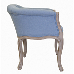 Кресло низкое в стиле прованс Louis French Armchair light blue flax варинант исполнения - 1 | Loft Concept в Омске