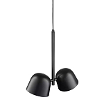 Подвесной светильник черный с 2-мя плафонами Pendant lamp Black варинант исполнения - 3 | Loft Concept в Омске