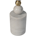 Торшер мраморный с белым абажуром Floor lamp Jewelry варинант исполнения - 2 | Loft Concept в Омске