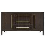 Буфет Primo с тремя ящиками и двумя фасадами Темный орех варинант исполнения - 9 | Loft Concept в Омске