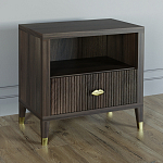 Прикроватная тумбочка с полкой Elsa Dreams Walnut  варинант исполнения - 1 | Loft Concept в Омске