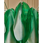 Люстра из стеклянных зеленых лепестков Petalled Illuminator варинант исполнения - 7 | Loft Concept в Омске