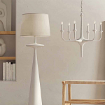 Торшер белый с фигурным каркасом Bleached Element варинант исполнения - 3 | Loft Concept в Омске