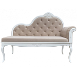 Рекомье со спинкой в стиле прованс Montmartre Provence Ottoman варинант исполнения - 1 | Loft Concept в Омске