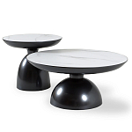 Столик журнальный круглый на черном металлическом основании Сharacter варинант исполнения - 3 | Loft Concept в Омске