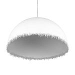 Подвесной светильник в форме купола белого цвета с ажурной бахромой Tactile Line варинант исполнения - 6 | Loft Concept в Омске