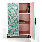 Премиальный Шкаф Defoliation двухстворчатый роспись зеленые листья  варинант исполнения - 3 | Loft Concept в Омске