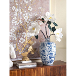 Ваза фарфоровая с узким горлышком и синими цветочными мотивами Independence варинант исполнения - 4 | Loft Concept в Омске