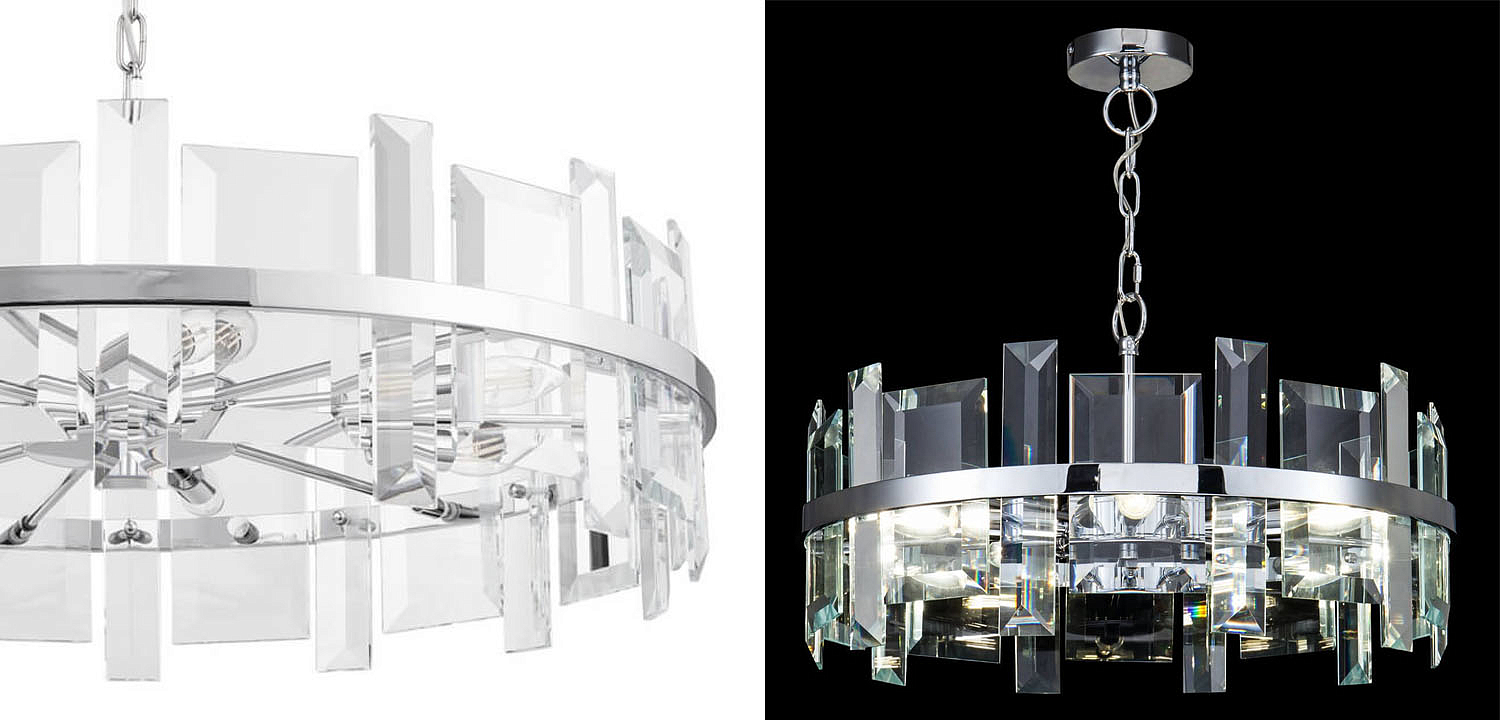 Люстра Harlow Crystal Round Chandelier chrome 7 - Loft-Concept в Омске