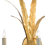 Бра с каркасом в виде пучка золотых перьев Bunch of Feathers варинант исполнения - 1 | Loft Concept в Омске