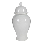 Ваза белая с крышкой однотонная Chinoiserie Ceramics варинант исполнения - 8 | Loft Concept в Омске