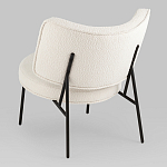 Мини-кресло District Lounge букле белый варинант исполнения - 3 | Loft Concept в Омске