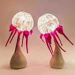 Торшер фуксия «Цветы из снов»  варинант исполнения - 3 | Loft Concept в Омске