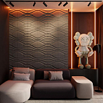 Гипсовая 3D панель с принтографией PM-04 варинант исполнения - 1 | Loft Concept в Омске