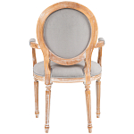 Стул с подлокотниками из массива бука светло-серый Solid Luxury варинант исполнения - 2 | Loft Concept в Омске