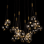 Подвесной светильник Crystal Cascade Gold варинант исполнения - 1 | Loft Concept в Омске