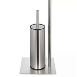 Держатель для туалетной бумаги с ершиком Chrome Bathroom Accessory варинант исполнения - 4 | Loft Concept в Омске