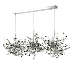 Люстра подвесная из трех частей с металлическими круглыми элементами Terzani Argent варинант исполнения - 6 | Loft Concept в Омске