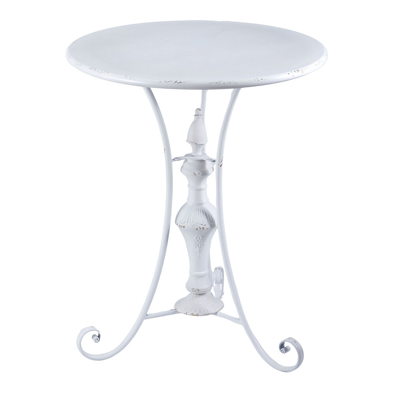 Столик белый кованный в прованском стиле Vaucluse Белый в Омске | Loft Concept 