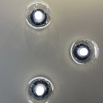 Бра с куполообразным плафоном и черным металлическим основанием Flos Wireline Lighting варинант исполнения - 1 | Loft Concept в Омске