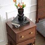 Тумбочка прикроватная с ящиком и дверцей Робот Robot Desk варинант исполнения - 5 | Loft Concept в Омске