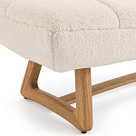 Оттоманка с обивкой букле Lino White Boucle Ottoman варинант исполнения - 3 | Loft Concept в Омске