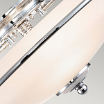 Потолочный светильник со стеклянным плафоном на изогнутых кронштейнах Quoizel  варинант исполнения - 9 | Loft Concept в Омске