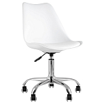 Офисный стул на металлическом основании EGGERY White пластик варинант исполнения - 1 | Loft Concept в Омске