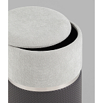 Пуф Mauldine с ящиком серо-черный с экокожей варинант исполнения - 2 | Loft Concept в Омске