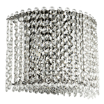 Бра с хрустальными подвесками хром Crystal Art Chrome Wall Lamp варинант исполнения - 1 | Loft Concept в Омске